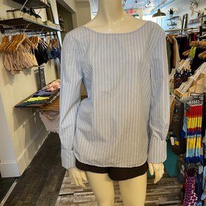 FRAME Button Up Back with Bow Top